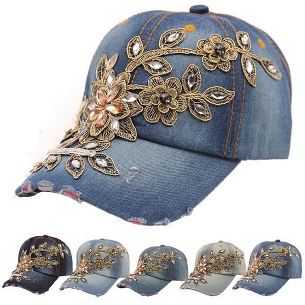 new full crystal floral bling rhinestone hip hop adjustable snapback denim hat punk cool jeans baseball cap for women, Blue;gray
new full crystal floral bling rhinestone hip hop adjustable snapback denim hat punk cool jeans baseball cap for women, Blue;gray