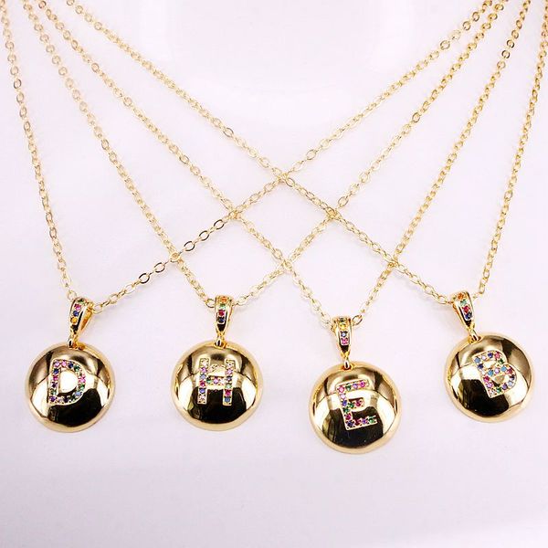 12pcs, smoth round pendant micro paved cz stone jewelry golden charm rainbow crystal letter alphabet necklace, Silver
12pcs, smoth round pendant micro paved cz stone jewelry golden charm rainbow crystal letter alphabet necklace, Silver