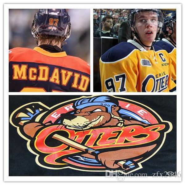 Custom CCM Authentic Hockey Jerseys Erie Otters Home Blue White Cheap #97 Connor McDavid Stitched Logos embroidered
Custom CCM Authentic Hockey Jerseys Erie Otters Home Blue White Cheap #97 Connor McDavid Stitched Logos embroidered