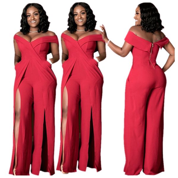 ethnic clothing 2021 african women's jumpsuit elegant style solid slant collar short sleeve hollowed-out b704, Red
ethnic clothing 2021 african women's jumpsuit elegant style solid slant collar short sleeve hollowed-out b704, Red