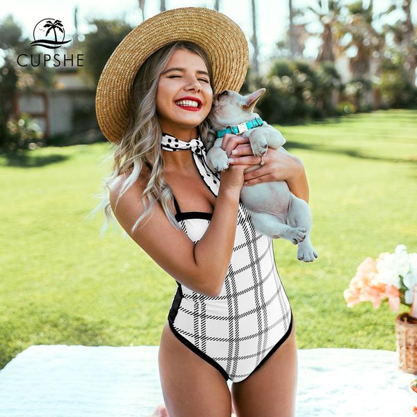 white and black plaid one-piece swimsuit with bandana padded cups women monokini 2020 beach bathing suit swimwear
white and black plaid one-piece swimsuit with bandana padded cups women monokini 2020 beach bathing suit swimwear