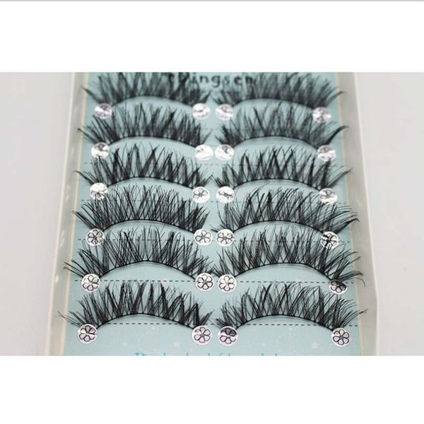 10 pairs/box false eyelashes crissross black stalk band wispy lashes extension handmade long eyelashes ing
10 pairs/box false eyelashes crissross black stalk band wispy lashes extension handmade long eyelashes ing