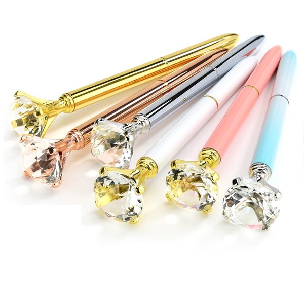 fashion colorful luxury big crystal diamond ballpoint pens fashion school office supplies new design big gem metal ball pen student gift, Blue;orange
fashion colorful luxury big crystal diamond ballpoint pens fashion school office supplies new design big gem metal ball pen student gift, Blue;orange