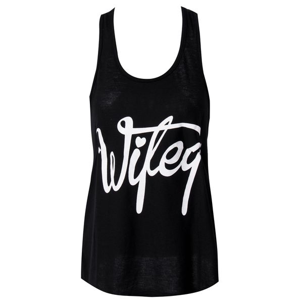 us stock women fashion letter print summer vest sleeveless loose tank t-shirt, White
us stock women fashion letter print summer vest sleeveless loose tank t-shirt, White