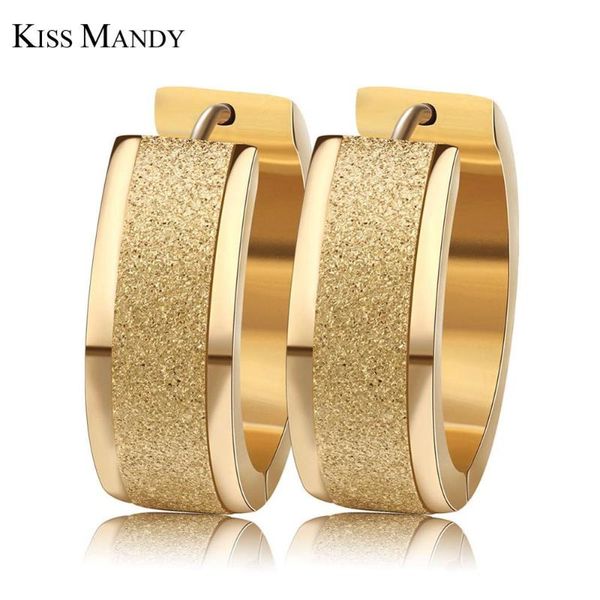 kiss mandy 3 layers gold- color silver color round hoop earrings with 7mm frosting surface width women earrings aretes fe15, Golden;silver
kiss mandy 3 layers gold- color silver color round hoop earrings with 7mm frosting surface width women earrings aretes fe15, Golden;silver
