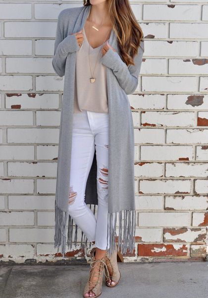 autumn women tassels cardigan long maxi jacket solid color outerwear casual warm sweater coat ladies, Black;brown
autumn women tassels cardigan long maxi jacket solid color outerwear casual warm sweater coat ladies, Black;brown