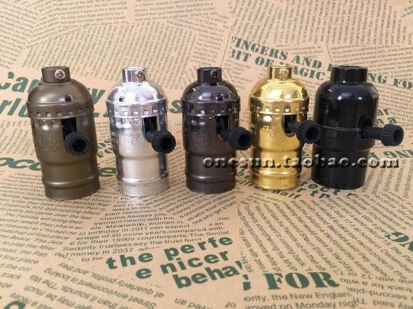 E26 E27 Lamp Holder Switch Aluminum Retro E27 Lamp Holder Socket Bakelite E27 Lamp Holder Screw with(out) Switch
E26 E27 Lamp Holder Switch Aluminum Retro E27 Lamp Holder Socket Bakelite E27 Lamp Holder Screw with(out) Switch