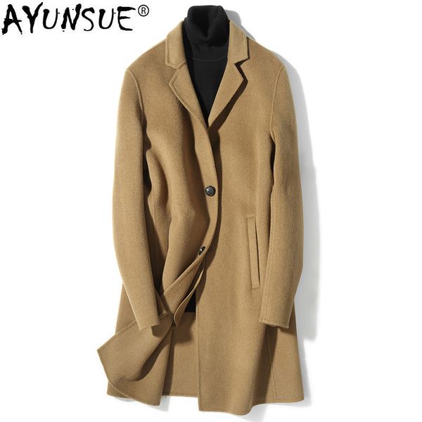 ayusnue 2019 new men's wool coat double-sided woolen long jacket men korean autumn winter mens overcoat coats d-01-1813 kj3012, Black
ayusnue 2019 new men's wool coat double-sided woolen long jacket men korean autumn winter mens overcoat coats d-01-1813 kj3012, Black