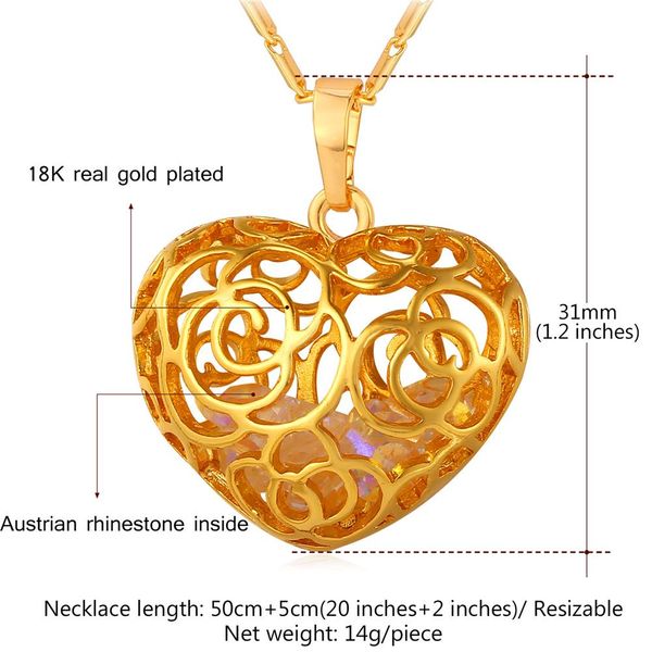 fashion- trendy flower hollow pendant necklace wholesale platinum/18k real gold plated crystal stone women heart jewelry gift p800, Silver
fashion- trendy flower hollow pendant necklace wholesale platinum/18k real gold plated crystal stone women heart jewelry gift p800, Silver