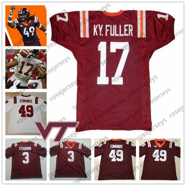 ncaa virginia tech hokies #17 kyle fuller 4 deangelo hall eddie royal 22 terrell edmunds 49 tremaine 3 greg stroman retired football jersey, Black
ncaa virginia tech hokies #17 kyle fuller 4 deangelo hall eddie royal 22 terrell edmunds 49 tremaine 3 greg stroman retired football jersey, Black