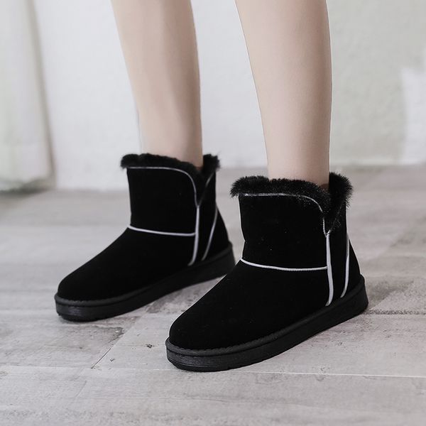 2019 winter new women suede plush lining ankle fur snow boots flat with black/brown reflective emu boots fashion cotton shoes
2019 winter new women suede plush lining ankle fur snow boots flat with black/brown reflective emu boots fashion cotton shoes