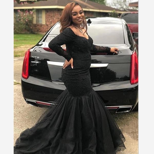 black lace long sleeve evening special occasion dresses women plus size off the shoulder mermaid prom dress elegant formal gowns party
black lace long sleeve evening special occasion dresses women plus size off the shoulder mermaid prom dress elegant formal gowns party