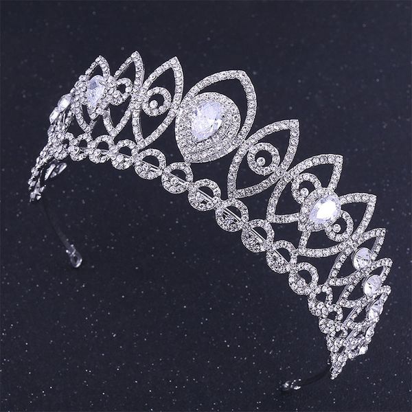 silver alloy rhinestone crowns tiaras de noiva large crystal headpiece bridal hair jewelry women wedding hair piece accessories, Golden;white 
silver alloy rhinestone crowns tiaras de noiva large crystal headpiece bridal hair jewelry women wedding hair piece accessories, Golden;white