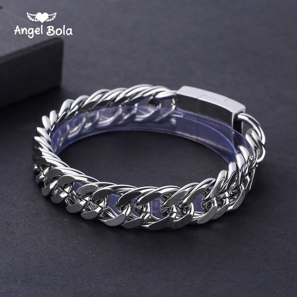12mm heavy men's buddha bracelet curb cuban link silver color 316l stainless steel wristband male jewelry t190703, Golden;silver
12mm heavy men's buddha bracelet curb cuban link silver color 316l stainless steel wristband male jewelry t190703, Golden;silver