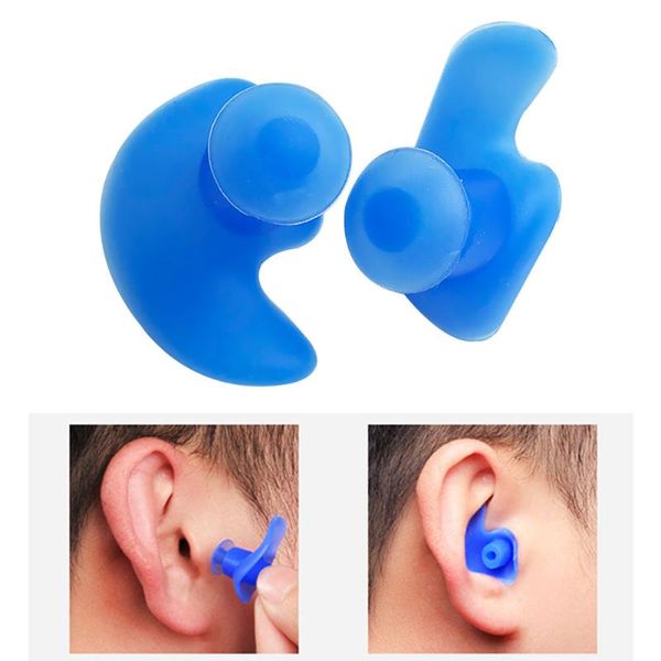 1 Pair Soft Silicone Ear Plugs Ear Protection Reusable Waterproof Earplugs Noise Reduction For Sleeping Swimming Earplugs