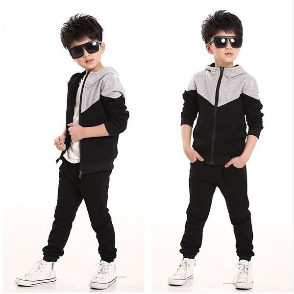 boys clothes set kids spring autumn jogging tracksuits for baby boy hooded jacket+pants sports suit children clothing sets black t200104, White
boys clothes set kids spring autumn jogging tracksuits for baby boy hooded jacket+pants sports suit children clothing sets black t200104, White