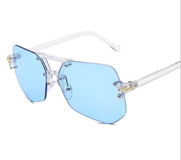 frameless gray and black personality long face sunglasses female tide round face driving sunglasses men, White;black
frameless gray and black personality long face sunglasses female tide round face driving sunglasses men, White;black