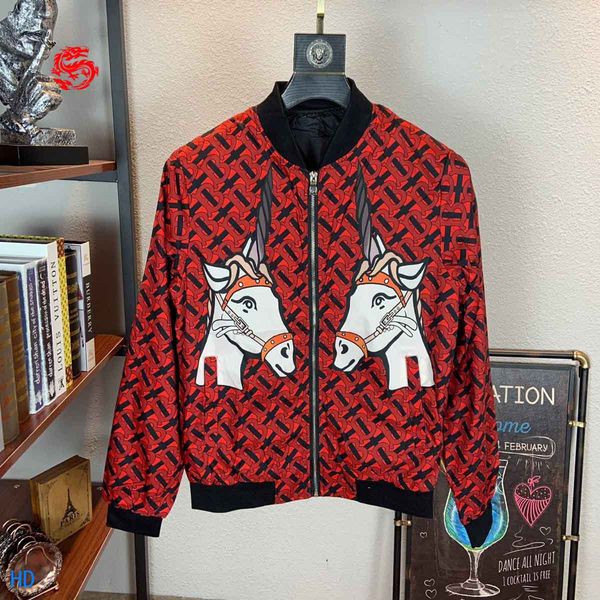 new coat jacket fashion jacket men's printed casual hip hop size m-3xl, Black;brown