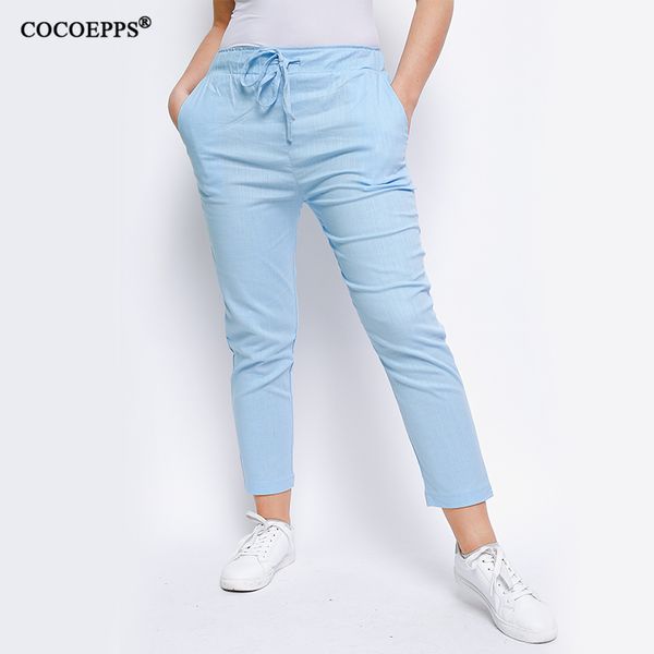 cocoepps 2020 women fashion summer pockets plus size trousers solid pencil for women spring large size slim casual pants -6xl, Black;white
cocoepps 2020 women fashion summer pockets plus size trousers solid pencil for women spring large size slim casual pants -6xl, Black;white