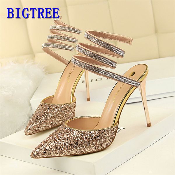 new women's fashion sequined cloth high heels shoes shallow ankle strap sandals pointed toe party woman sandals summer, Black
new women's fashion sequined cloth high heels shoes shallow ankle strap sandals pointed toe party woman sandals summer, Black