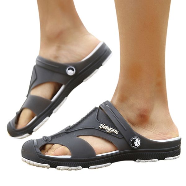 shoes men outdoor hole shoes wading summer fashion slippers sandals beach flip flop platform non-slip slippers outside, Black
shoes men outdoor hole shoes wading summer fashion slippers sandals beach flip flop platform non-slip slippers outside, Black