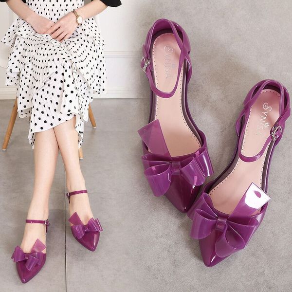slhjc women shallow mouth flats shoes spring summer casual jelly shoes flat heel ankle buckle sandals pointed toe knot, Black
slhjc women shallow mouth flats shoes spring summer casual jelly shoes flat heel ankle buckle sandals pointed toe knot, Black