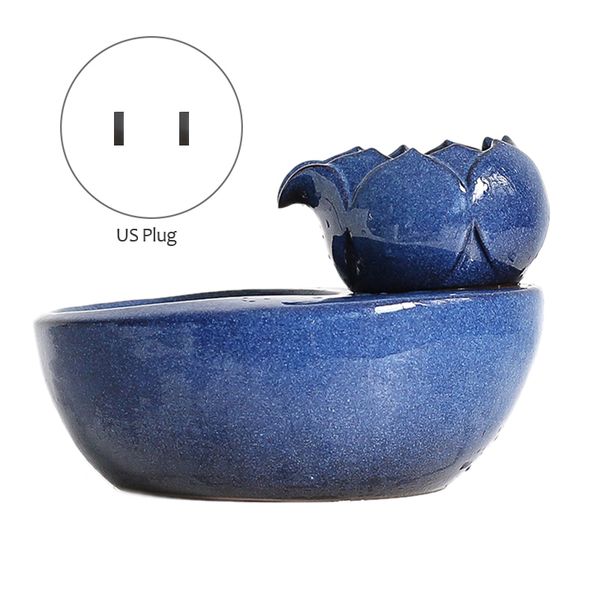 pet ceramic automatic electric water fountain drinking bowl tank dog cat drinker