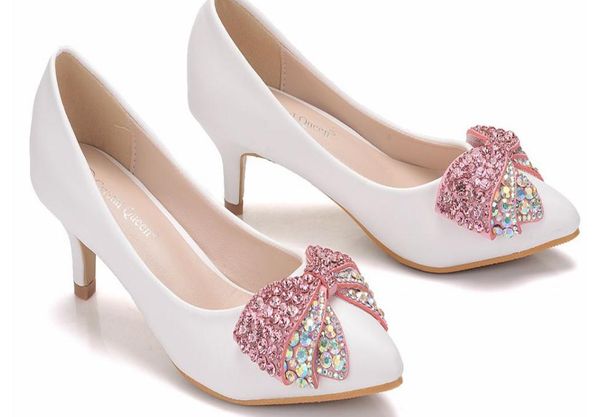 2019 women's shoes in spring and autumn with new style high heel fine heel pointed end bowknot water drill@zxc343, Black
2019 women's shoes in spring and autumn with new style high heel fine heel pointed end bowknot water drill@zxc343, Black