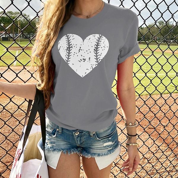2019 летней женской моды сердце baseball tee с коротким рукавом футболки повседневная футболки топы плюс размер s-3xl, White
2019 летней женской моды сердце baseball tee с коротким рукавом футболки повседневная футболки топы плюс размер s-3xl, White