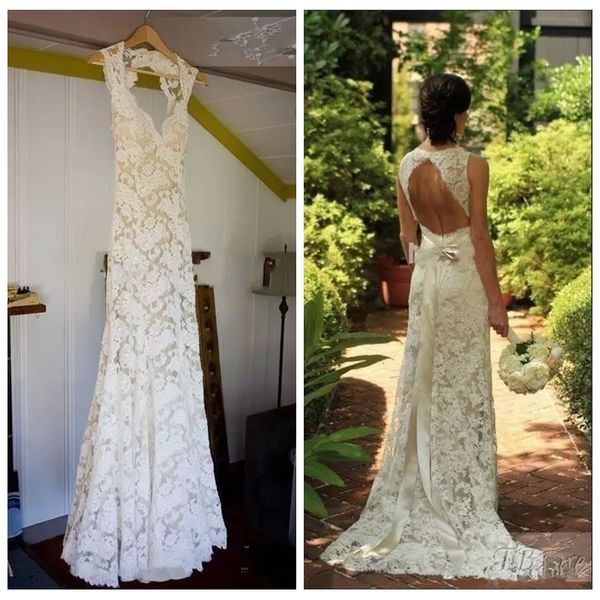 2019 vintage slim off shoulder lace mermaid wedding dresses open back sweep train long bridal gowns custom spring vestidos de marriage, White
2019 vintage slim off shoulder lace mermaid wedding dresses open back sweep train long bridal gowns custom spring vestidos de marriage, White