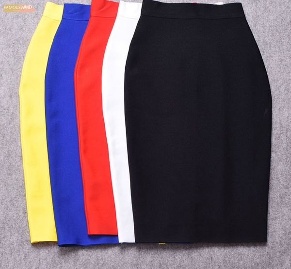 white bodycon womens new knee length midi hl pencil office high waist bandage girl skirt, Black
white bodycon womens new knee length midi hl pencil office high waist bandage girl skirt, Black