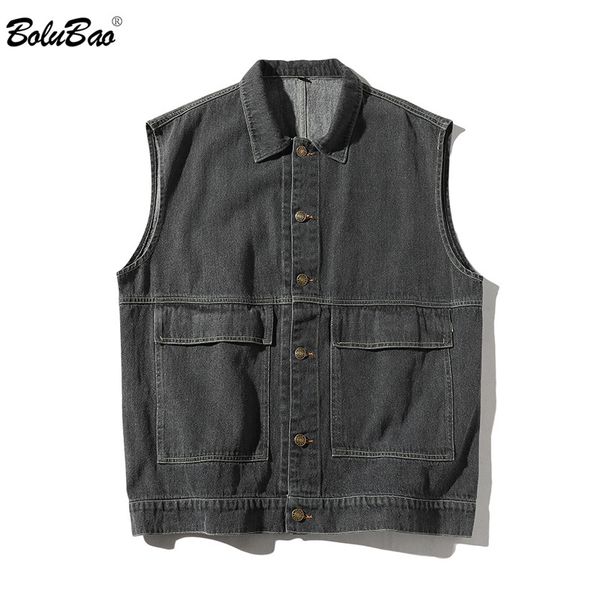 bolubao fashion men denim vest casual brand men's japanese style solid color big pocket denim vest turn-down collar coat ma, Black;white
bolubao fashion men denim vest casual brand men's japanese style solid color big pocket denim vest turn-down collar coat ma, Black;white