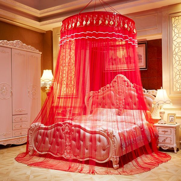 chinese red romantic mosquito net for honeymoon princess hanging round lace bed canopy tent folding dome mosquito netting 6 size
chinese red romantic mosquito net for honeymoon princess hanging round lace bed canopy tent folding dome mosquito netting 6 size
