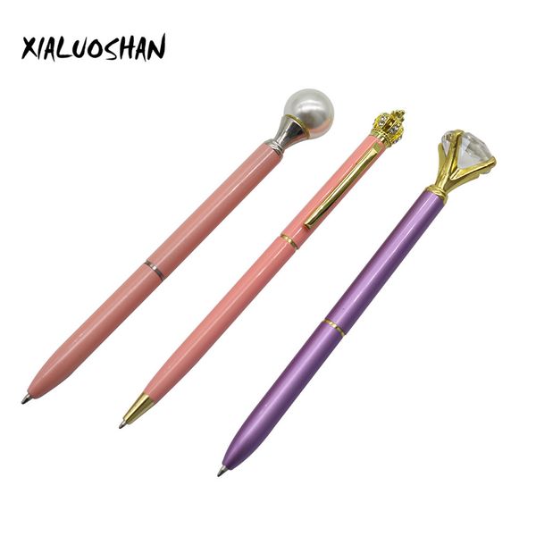 3 pcs black ink rotating metal ballpoint pen diamond pearl crown ball point pens school office supplies 0.7mm writing point, Blue;orange
3 pcs black ink rotating metal ballpoint pen diamond pearl crown ball point pens school office supplies 0.7mm writing point, Blue;orange