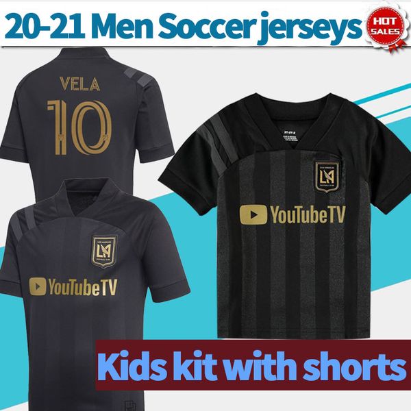 mls 20 21 lafc black soccer jerseys 2020 los angeles home #10 vela soccer shirts men football uniforms kids kit with shorts, Black;yellow
mls 20 21 lafc black soccer jerseys 2020 los angeles home #10 vela soccer shirts men football uniforms kids kit with shorts, Black;yellow