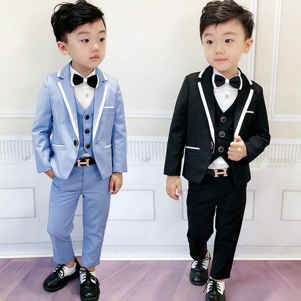 boys school suits slim blazer vest pant shirt 4 parts child suit with good quality kids wedding suits boys costumes, Black
boys school suits slim blazer vest pant shirt 4 parts child suit with good quality kids wedding suits boys costumes, Black