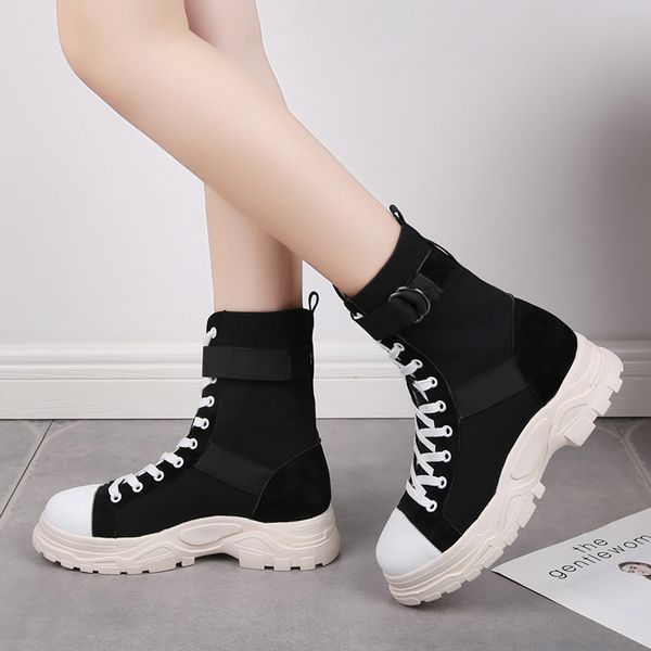 new women chunky motorcycle boots women autumn round toe lace-up walking combat boots ladies shoes winter snow mujer, Black
new women chunky motorcycle boots women autumn round toe lace-up walking combat boots ladies shoes winter snow mujer, Black