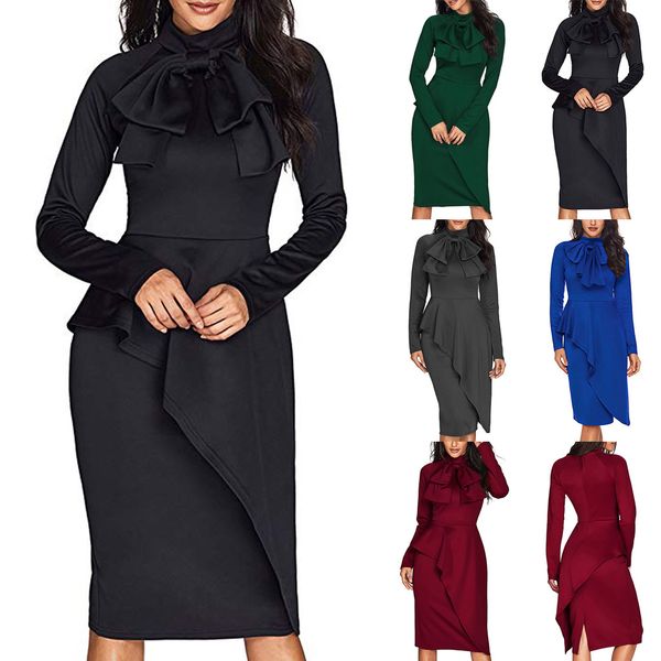 popular new european and american evening dress butterfly festival collar long sleeve evening dress, Black;red
popular new european and american evening dress butterfly festival collar long sleeve evening dress, Black;red