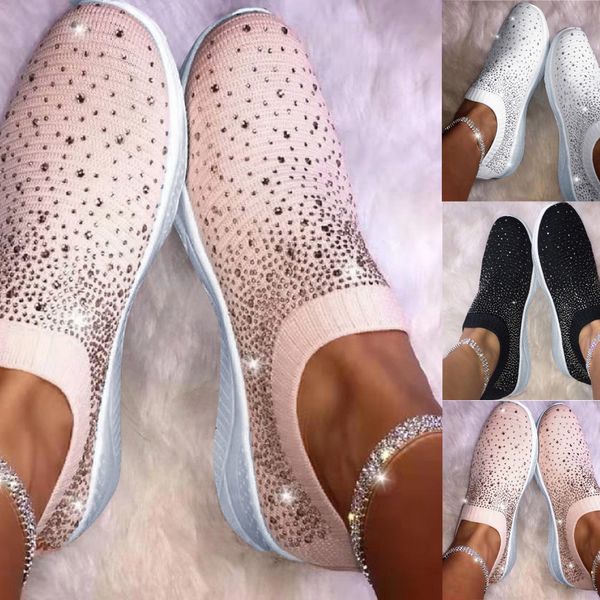 casual shoes women flat loafers ankle shoes crystal fashion bling sneakers ladies slip on breathable sneakers zapatillas mujer y200424, Black
casual shoes women flat loafers ankle shoes crystal fashion bling sneakers ladies slip on breathable sneakers zapatillas mujer y200424, Black