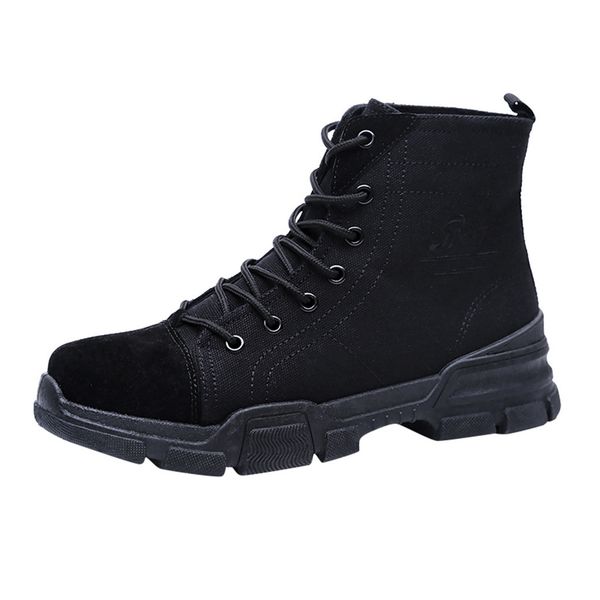 sagace 2019 men's outdoor boots flat bottom trend british style suede high to help non-slip boots men's frosted tooling, Black
sagace 2019 men's outdoor boots flat bottom trend british style suede high to help non-slip boots men's frosted tooling, Black