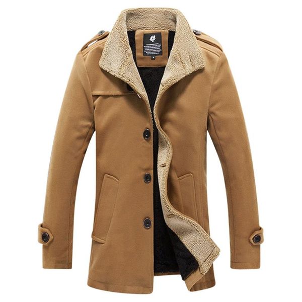 men's jackets 1 pc men coat autumn winter cotton blend outdoor warm thickened jacket fleece long sleeve blouse s, Black;brown
men's jackets 1 pc men coat autumn winter cotton blend outdoor warm thickened jacket fleece long sleeve blouse s, Black;brown