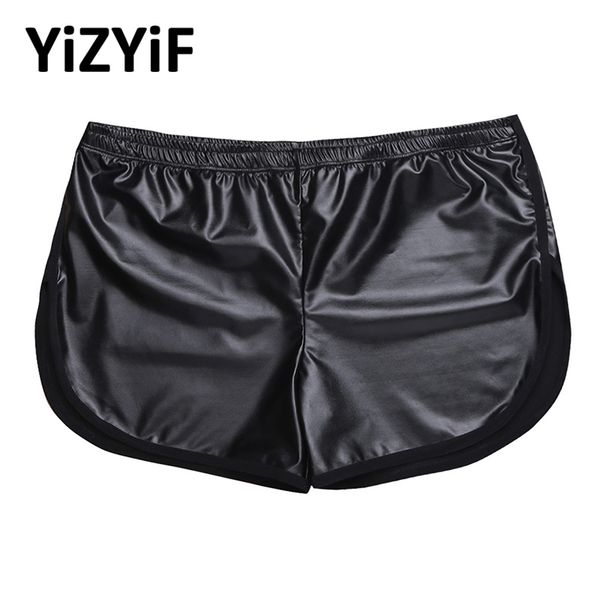 running shorts men training fitness sport shorts men faux leather sport boxer short pants with a back pocket running, Black;blue
running shorts men training fitness sport shorts men faux leather sport boxer short pants with a back pocket running, Black;blue