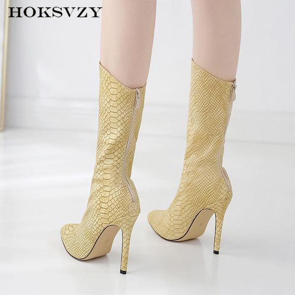hoksvzy shoes woman star yellow snake skin leopard land shoe women fashion slender high-heeled heels boots 40 zl-198-20, Black
hoksvzy shoes woman star yellow snake skin leopard land shoe women fashion slender high-heeled heels boots 40 zl-198-20, Black