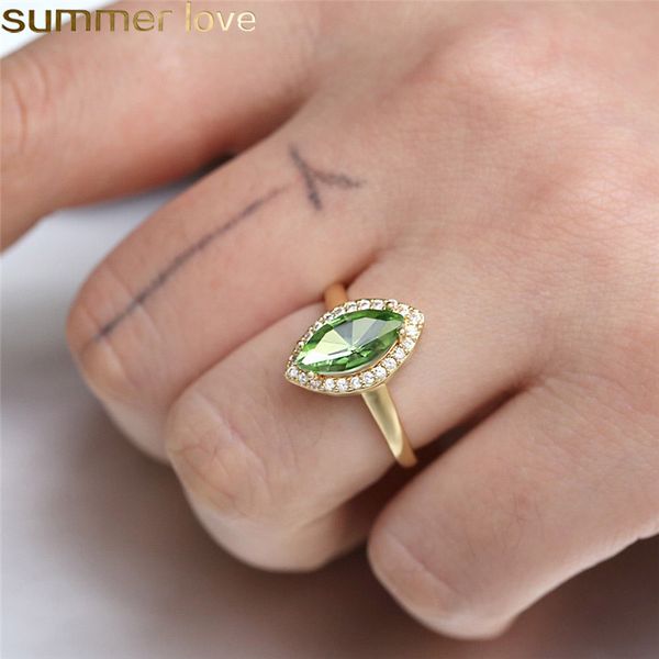 new trendy olive shape gold rings for women champagne purple green zircon wedding jewelry accessories gifts, Slivery;golden
new trendy olive shape gold rings for women champagne purple green zircon wedding jewelry accessories gifts, Slivery;golden