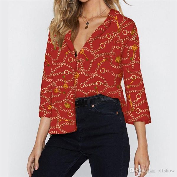 women chemise spring print v-neck panelled blouse 19ss new autumn fashion luxury designer shirts long sleeved, White
women chemise spring print v-neck panelled blouse 19ss new autumn fashion luxury designer shirts long sleeved, White