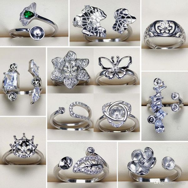wholesale pearl ring settings zircon rings s925 silver ring settings 12 styles ring for women mounting rings adjustable size diy jewelry gif, Slivery;crystal
wholesale pearl ring settings zircon rings s925 silver ring settings 12 styles ring for women mounting rings adjustable size diy jewelry gif, Slivery;crystal