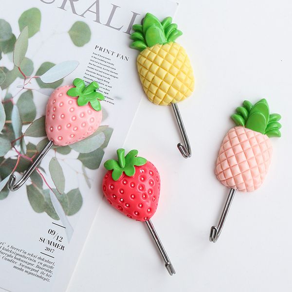 kawaii fruit strawberry pineapple sticky hook bedroom hanging rack cartoon plastic wall hooks keys/towel/bag sundries holder
kawaii fruit strawberry pineapple sticky hook bedroom hanging rack cartoon plastic wall hooks keys/towel/bag sundries holder