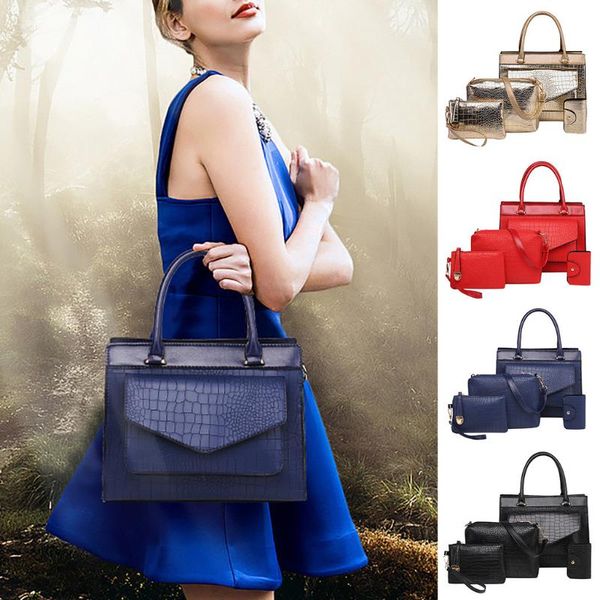 leather handbags 4pcs crocodile print shoulder crossbody bag for women casual tote messenger bags set clutch bolsa
leather handbags 4pcs crocodile print shoulder crossbody bag for women casual tote messenger bags set clutch bolsa