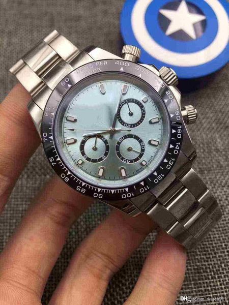 men's professional sports watch 40mm ceramic dial multi-functional automatic mechanical watch, luminous new stainless steel watch, Slivery;brown
men's professional sports watch 40mm ceramic dial multi-functional automatic mechanical watch, luminous new stainless steel watch, Slivery;brown