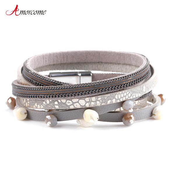 amorcome fashion leather bracelet for women female natural rhinestone charm multilayer wrap bracelets & bangles ladies jewelry, Golden;silver
amorcome fashion leather bracelet for women female natural rhinestone charm multilayer wrap bracelets & bangles ladies jewelry, Golden;silver